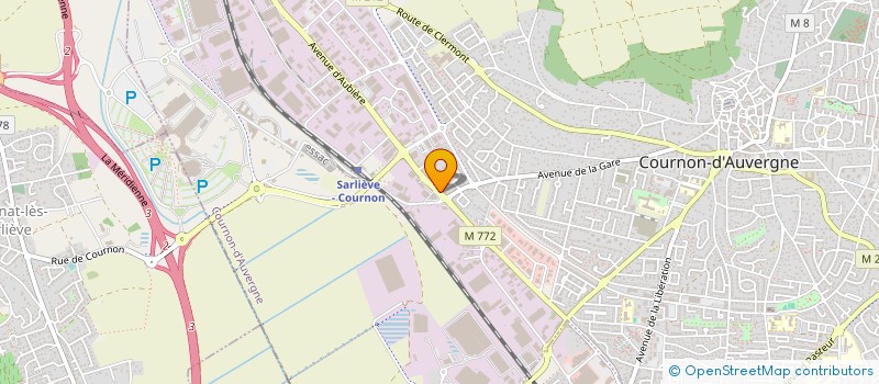 localisation de l'entreprise TOP ALU  COURNON-D'AUVERGNE