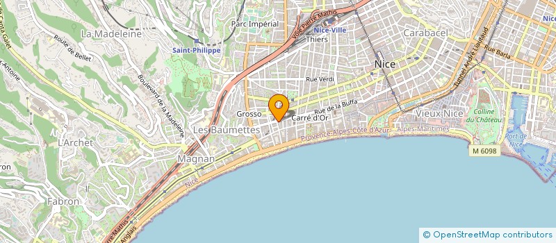 localisation de l'entreprise TOP ART STUDIO à NICE
