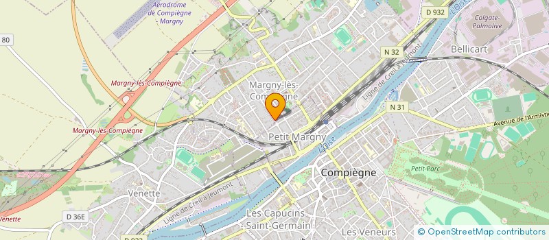 localisation de l'entreprise TOP AUTO à MARGNY-LES-COMPIEGNE