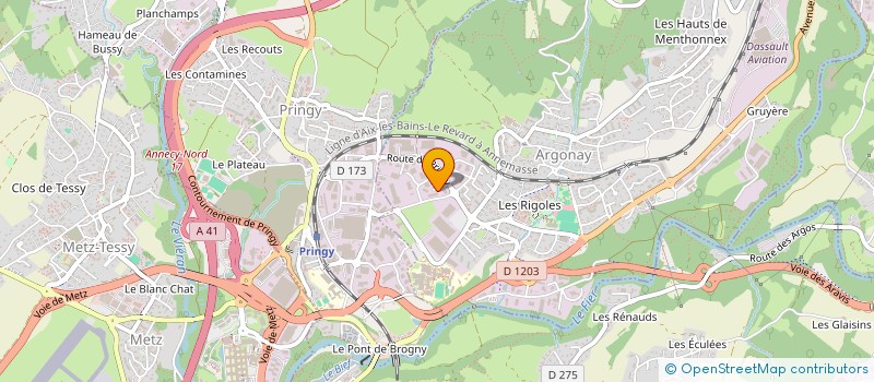 localisation de l'entreprise TOP AUTO 74  ARGONAY