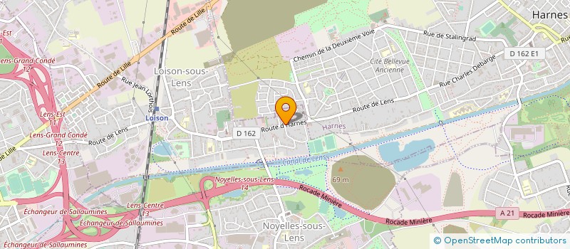 localisation de l'entreprise TOP AUTOS à LOISON-SOUS-LENS