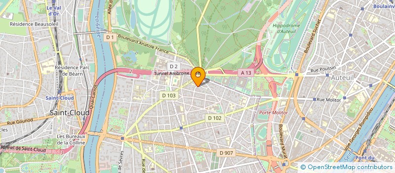 localisation de l'entreprise TOP AVENTURE GOLF ORGANISATION à BOULOGNE-BILLANCOURT