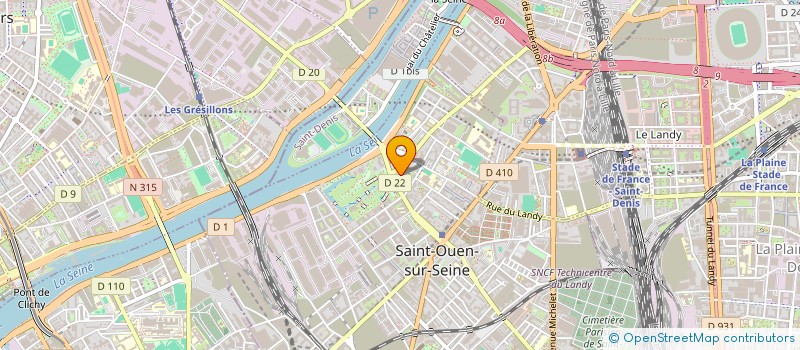 localisation de l'entreprise TOP BAT à SAINT-OUEN-SUR-SEINE