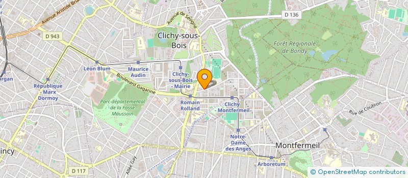 localisation de l'entreprise TOP BATIMENTS à CLICHY-SOUS-BOIS