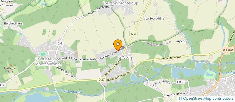localisation de l'entreprise TOP BOIS à SAINT-MAURICE-MONTCOURONNE