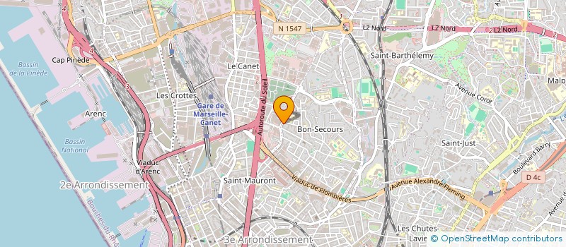 localisation de l'entreprise TOP CARROSSERIE  MARSEILLE