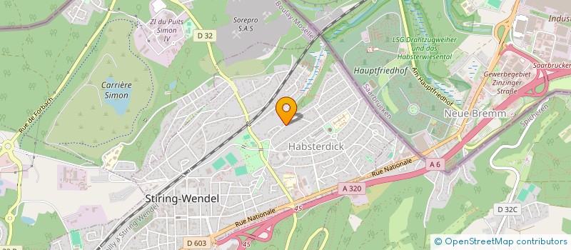 localisation de l'entreprise TOP CARS 57  STIRING-WENDEL