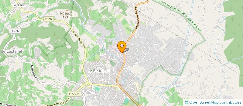 localisation de l'entreprise TOP CARS 83  LE BEAUSSET