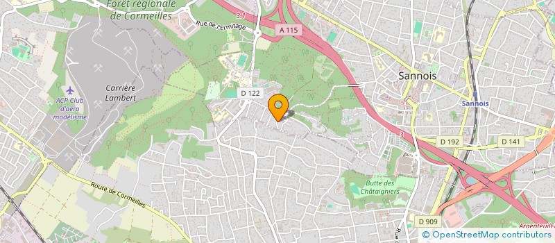 localisation de l'entreprise TOP CARS  SANNOIS