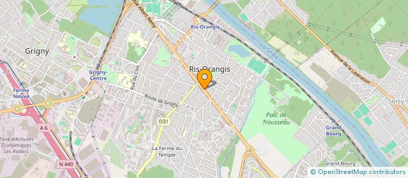 localisation de l'entreprise TOP CENTRE AUTO RAPIDE à RIS-ORANGIS
