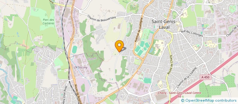 localisation de l'entreprise TOP CHANT  SAINT-GENIS-LAVAL