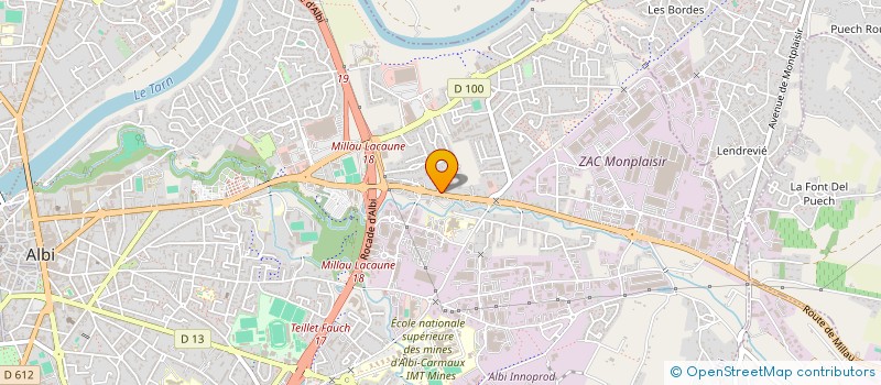 localisation de l'entreprise TOP CHRONO à ALBI