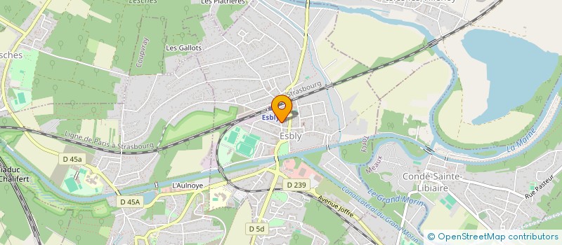 localisation de l'entreprise TOP CHRONO IMMOBILIER à ESBLY
