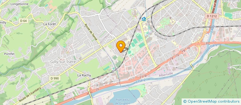 localisation de l'entreprise TOP CLEAN 73  ALBERTVILLE