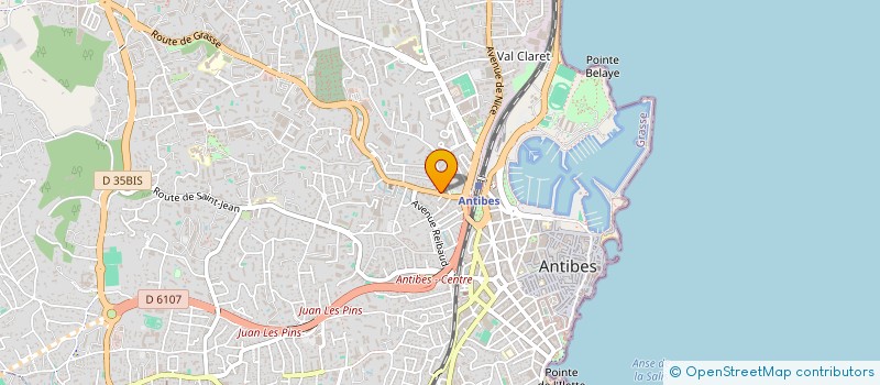 localisation de l'entreprise TOP CLUB  ANTIBES