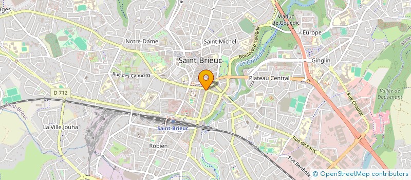 localisation de l'entreprise TOP COIFFURE à SAINT-BRIEUC