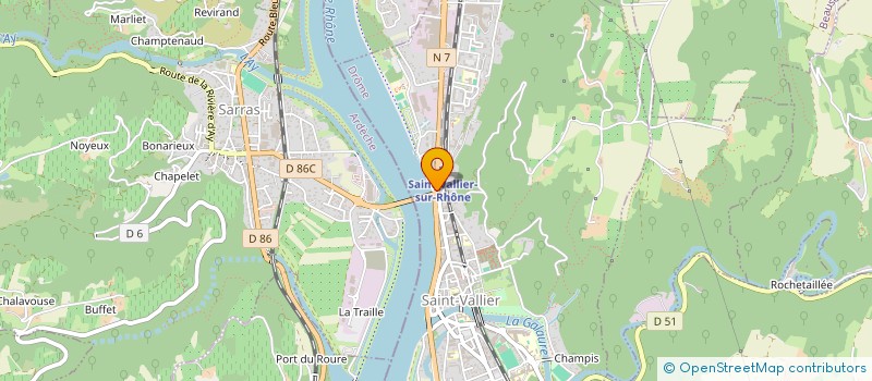 localisation de l'entreprise TOP COIFFURE  SAINT-VALLIER