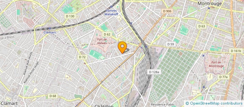 localisation de l'entreprise TOP COIFFURE 92  CHATILLON