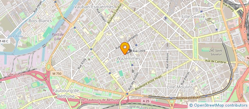 localisation de l'entreprise TOP COIFFURE à LILLE