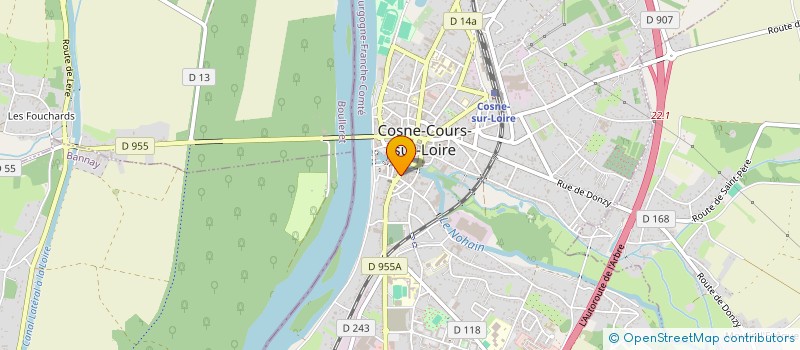 localisation de l'entreprise TOP CONFIG INFORMATIQUE à COSNE-COURS-SUR-LOIRE