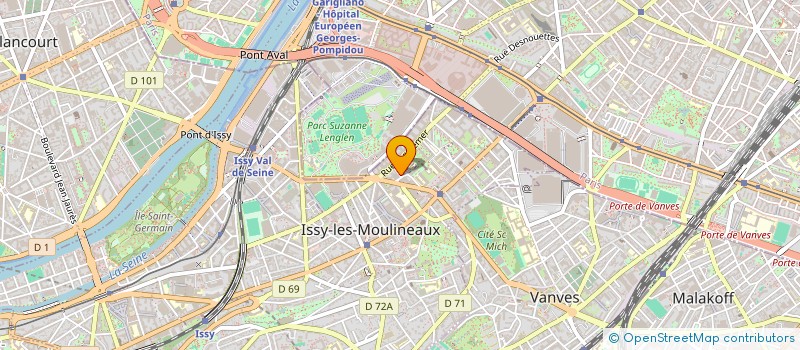 localisation de l'entreprise TOP CONTACT VIDEO à ISSY-LES-MOULINEAUX