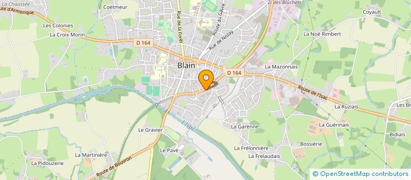 localisation de l'entreprise TOP CONTROLE DENIAUD à BLAIN