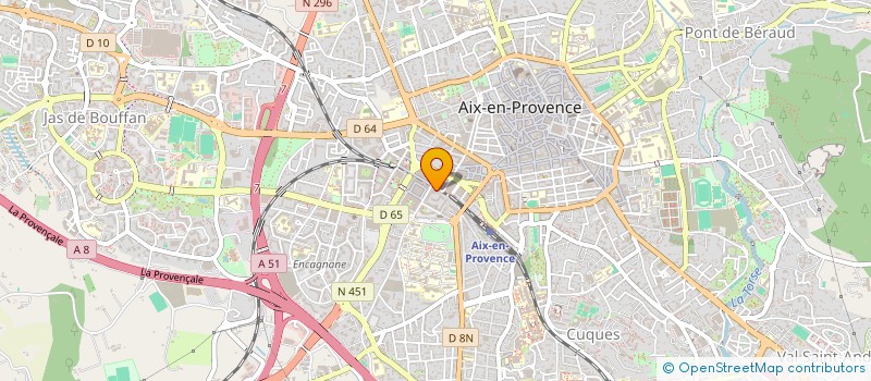 localisation de l'entreprise TOP COURRIER 13 à AIX-EN-PROVENCE