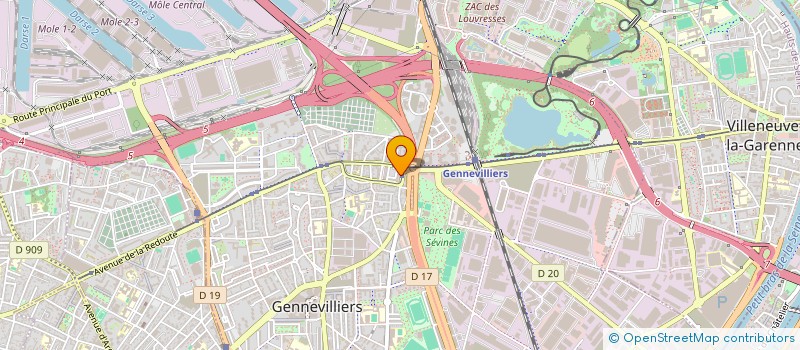 localisation de l'entreprise TOP COURSES à GENNEVILLIERS