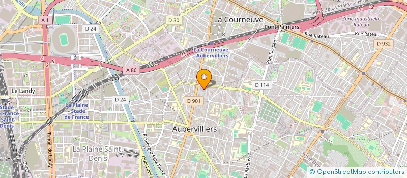 localisation de l'entreprise TOP CUISINE à AUBERVILLIERS