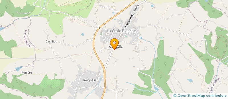 localisation de l'entreprise TOP CUISINE  LA CROIX-BLANCHE