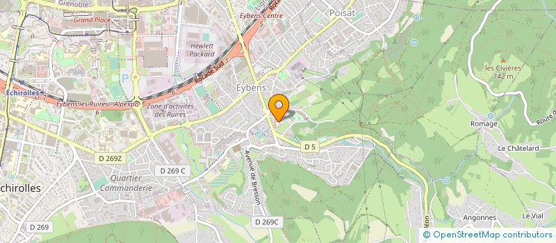 localisation de l'entreprise TOP DANSES CLUB à EYBENS