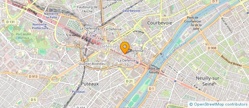 localisation de l'entreprise TOP DECORATION à COURBEVOIE