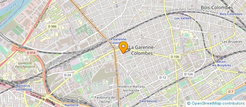 localisation de l'entreprise TOP-DEPART ILE DE FRANCE à LA GARENNE-COLOMBES