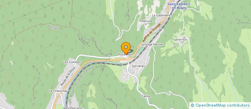 localisation de l'entreprise TOP DESTOCK à SAINT-RAMBERT-EN-BUGEY