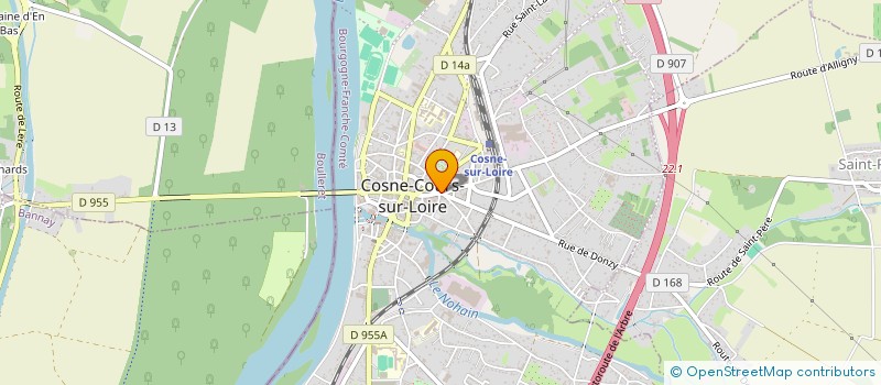 localisation de l'entreprise TOP DISTRIBUTION à COSNE-COURS-SUR-LOIRE