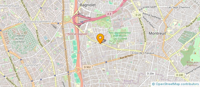 localisation de l'entreprise TOP DRIVER à BAGNOLET