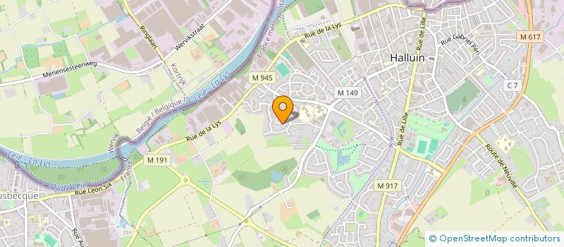 localisation de l'entreprise TOP DRIVER VTC  HALLUIN