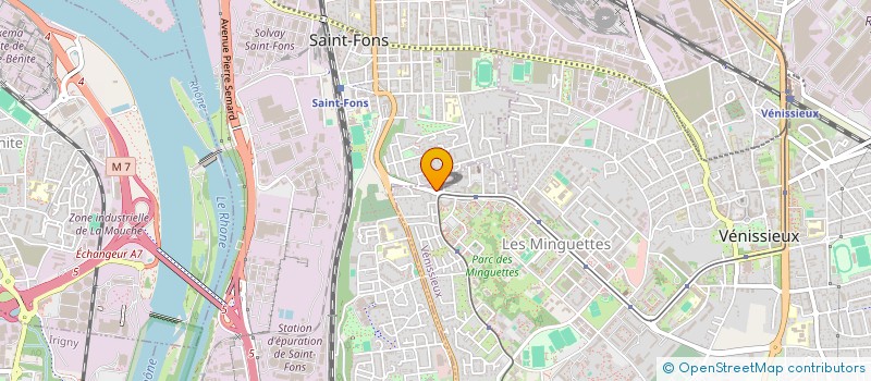 localisation de l'entreprise TOP - ELEC à VENISSIEUX
