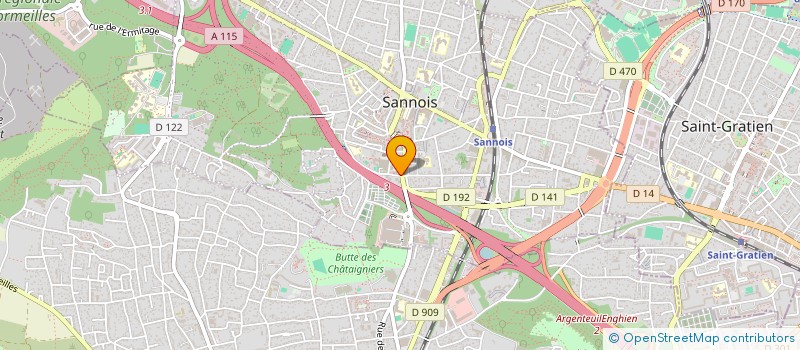 localisation de l'entreprise TOP ELEC à SANNOIS