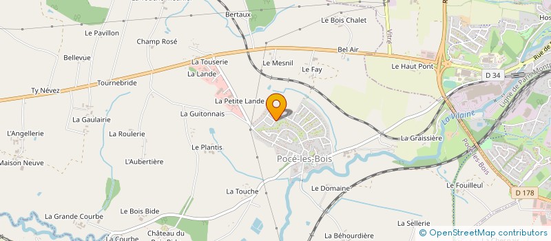 localisation de l'entreprise TOP ELEVAGE à ERBREE