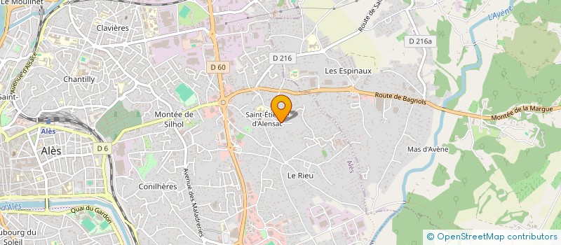 localisation de l'entreprise TOP - ENERGIE  ALES