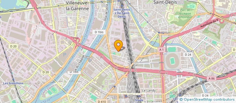 localisation de l'entreprise TOP ENSEIGNES  SAINT-DENIS