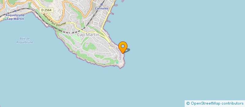 localisation de l'entreprise TOP ESTATE-VILLA LOLA'S à ROQUEBRUNE-CAP-MARTIN