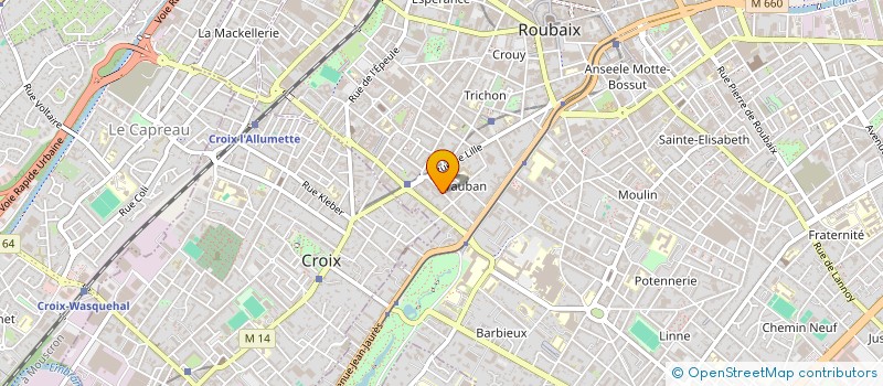 localisation de l'entreprise TOP EVENTS à ROUBAIX