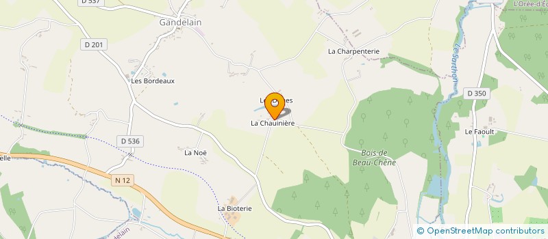 localisation de l'entreprise TOP EXPERTISE à GANDELAIN