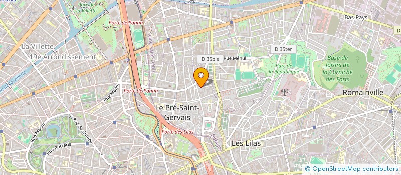 localisation de l'entreprise TOP EXPRESS  LE PRE-SAINT-GERVAIS