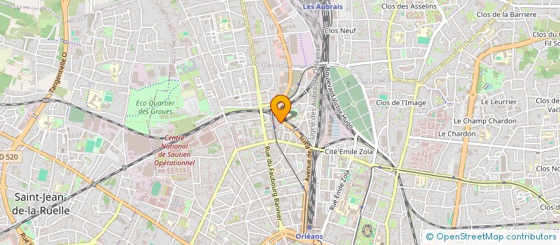 localisation de l'entreprise TOP'EXPRESS à ORLEANS