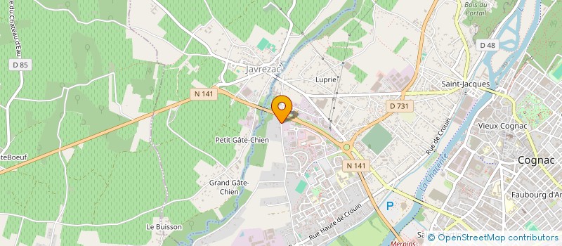 localisation de l'entreprise TOP FAMILY à COGNAC