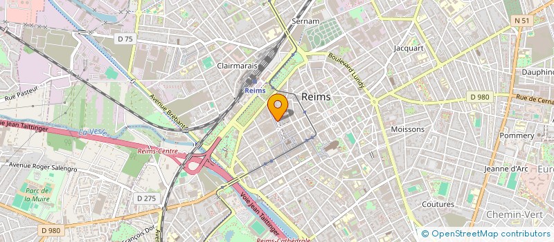 localisation de l'entreprise TOP FASHION à REIMS