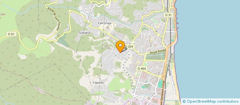 localisation de l'entreprise TOP FERMETURE 2B à BASTIA